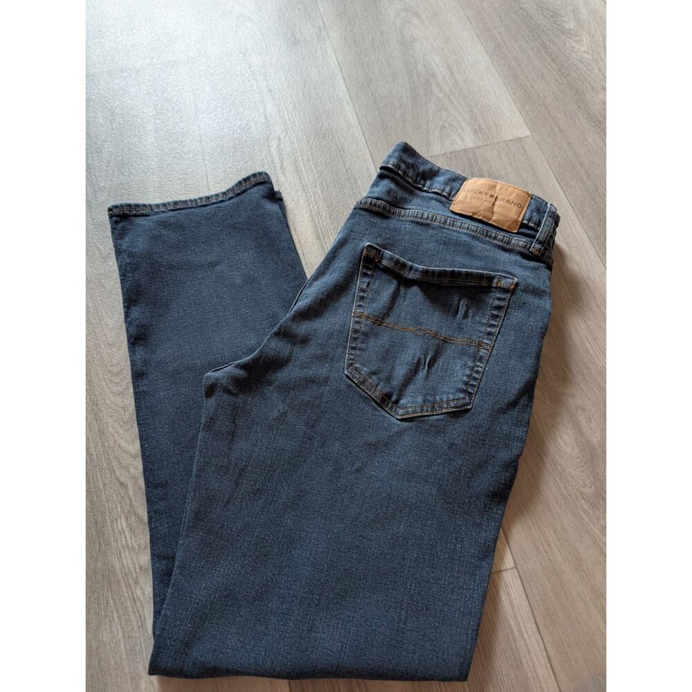 Lucky Brand Mens 223 Straight Jeans 34x30 Dark Wash Denim